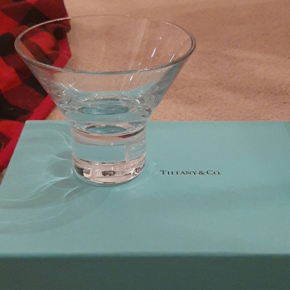 Tiffany Stemless Martini Glasses
